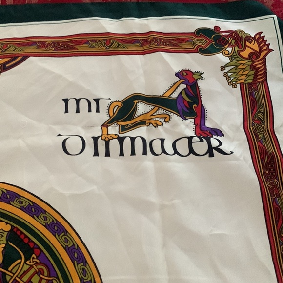 Vintage book of Kells Irish inspired scarf polyester square 26” - Picture 7 of 11